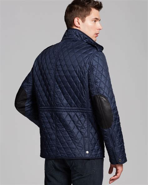 burberry quilted jacket blue|burberry quilted jacket men.